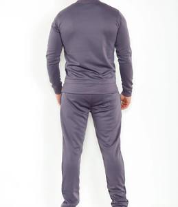Ensemble de survêtement unisexe en polyester 100% respirant, antibactérien, à séchage rapide, imprimé uni, coupe régulière, couleur violet poussiéreux, écologique - Product Image 2