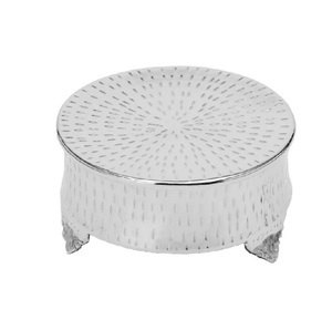 Soporte de Pastel Chapado en Oro de 2 Niveles Hecho a Mano, Plato Redondo de Metal para Postre, Fruta, Boda, Bebé, Fiestas de Cumpleaños, Cinta, Vajilla de Pastelería - Product Image 3