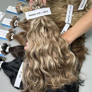 ผมต่อแบบเทปหยักธรรมชาติทำจากผมมนุษย์ผมคน100% เรมีเวียดนามคุณภาพสูงขายส่ง100% - Product Image 1