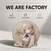 Individuelle Anime-Kunstwerk-Blechbuttons mit Einzelverpackung für den Einzelhandel