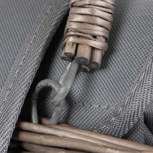 Antiker Kühlkorb Aus Gewaschener Weide Mit Picknickdecke Traditionelle Und Umweltfreundliche Bolsas de picnic - Product Image 6