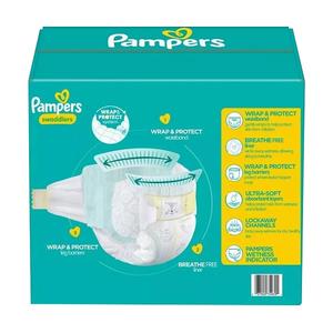 Couches Pampers Swaddlers Sensitive avec indicateur d'humidité, du nouveau-né à la taille 3, en cartons de 24 paquets pour la vente en gros aux magasins - Product Image 1