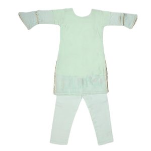 Costume fantaisie brodé pour filles 3 pièces - Vert clair - Product Image 4