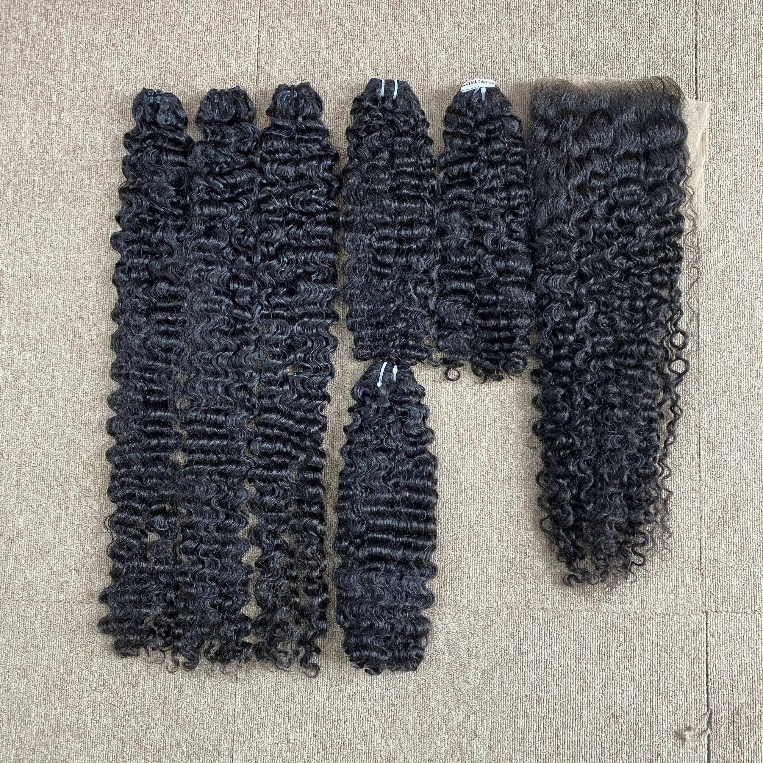 二重描画ベトナムカーリーバームバンドルホットスタイル合成繊維100% シングルドナー柔らかくて光沢のある髪の長さ10 "-34"