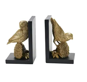 best price Set of 2 Marble And Brass Bookends Simple Design School Collage Library Bookend At Competitive Price