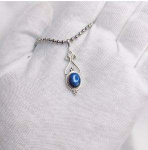 Pendentif en argent sterling 925, pierre précieuse labradorite, forme ovale unique, style bohème, bijoux unisexe, port quotidien, cadeau, extrême - Product Image 4