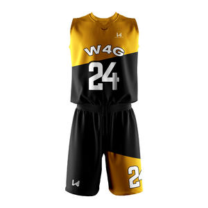 Conjunto de Camiseta y Pantalones Cortos de Baloncesto para Hombre, Diseño Personalizado, Transpirable, con Logotipo Impreso por Sublimación, Uniforme de Entrenamiento de Baloncesto Liso - Product Image 2