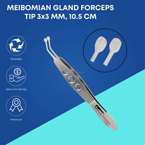 คีมคีบต่อมเมย์โบมีอัน 105 มม. ชุดเครื่องมือผ่าตัดแบบใช้มือ เครื่องมือจักษุวิทยา ดูแลดวงตา เครื่องมือผ่าตัดที่มีความแม่นยำ - Product Image 3