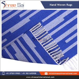 Alfombras de algodón 100% tejidas a mano ecológicas personalizables modernas Diseño Kilim Patrón geométrico Multi colores Uso para todas las estaciones - Product Image 4