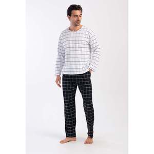 Conjunto de Pijama para Hombre CEPLI ERKEK P.SUPREM con Cuello Redondo y Manga Larga - Blanco Rojizo - Blanco Rojizo - Product Image 1