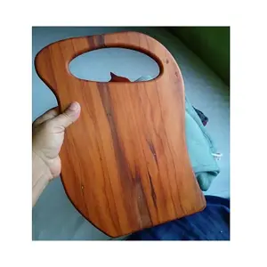 Wholesale Factory Custom Natural Wooden Pizza Paddle Peel Serving Platter Cheese Tray Bamboo Pizza Cutting Board With Handle