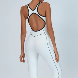 ชุดบอดี้สูทโยคะสำหรับผู้หญิงชุดจั๊มสูทหลังสำหรับใส่ออกข้างนอกสวยงามชุดออกกำลังกาย - Product Image 1