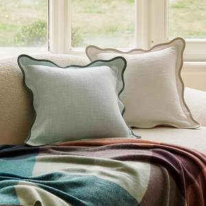 Solid Pattern Outdoor Furniture <b>Cushion</b> <b>Covers</b> Custom Grey Embroidered <b>Design</b> with Latest Woven Technique for Home Use Wholesale - Product Image 6