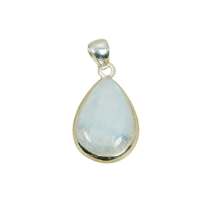 Pierre de lune pierres précieuses pendentif bijoux pour femmes argent Boho Style bijoux 925 argent Sterling tendance pendentif fait main cadeau - Product Image 1