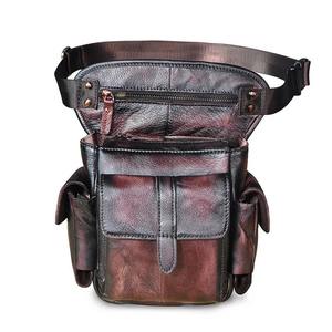 Customizable Waterproof <b>Travel</b> Walking Sports Gym Running Fanny Pack <b>Belt</b> Bags Leather Waist Bag for Men LWB-0007 - Product Image 1