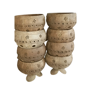 Maceta de suspensión de planta de cáscara de coco de alta calidad, decoración de maceta al aire libre 100% cáscara de coco - Product Image 1