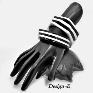 Bracelets en résine exagérés à la mode Bracelets épais empilables géométriques irréguliers pour femmes - Product Image 6