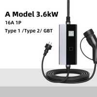 Pengisi Daya EV Portabel Tahan Air IP67 Tipe 2 Output AC 3.6kW DD-EV-PC Stasiun Pengisian Daya Luar Ruangan Segala Cuaca