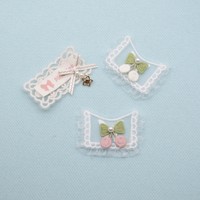 En gros, Appliques en dentelle, Nœuds, Ornements cerise et perles, Patchs décoratifs pour pinces à cheveux DIY, vêtements, sacs et accessoires de loisirs créatifs
