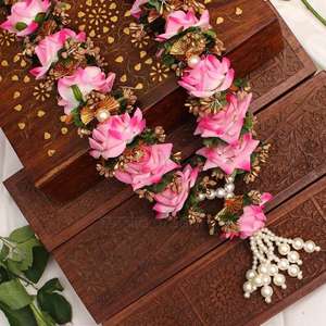 Paquet de 2 guirlandes de glycine fleurs mariée marié mariage anniversaire faveur retour cadeau événements guirlandes guirlandes de bienvenue - Product Image 6