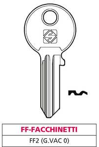 Llave de latón Ff2 (g. Vac 0) Ff-Facchinetti - Product Image 1