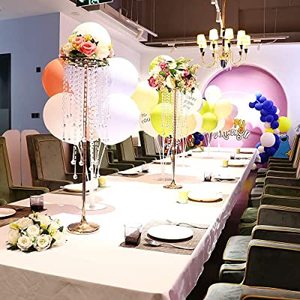 Luxueux Design Cristal Fleur Stand De Mariage Centres De Table Étage Grand Métal Argent Fleur Vase De Table Fleur Vase - Product Image 5