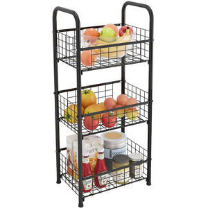 Legend New Arrival Shelves Storage <b>Spice</b> Rack Home Use Kitchen Multi-Functional Rack Glass Bamboo Bathroom Shelf - Product Image 4