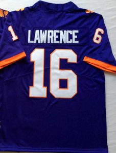 Maillots de football respirants cousus à l'unité, édition limitée, Clemson College, hommes, 2 Cade Klubnik, 16 Trevor Lawrence, États-Unis, Amérique - Product Image 6