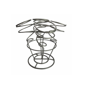 Support de support de cône en métal Supports de fil de support d'affichage de casse-croûte de cône en métal pour des fournitures de partie de restaurant de cuisine au plus bas coût - Product Image 6