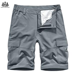 Pantalones Cortos Cargo de Lona Ligeros y Transpirables para Hombre, Cierre de Botones, Diseño Sólido, Estilo Casual, Bolsillos, para Uso Diario, Trabajo, Verano, Aire Libre - Product Image 1