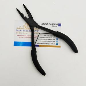 ชุดอุปกรณ์คีมจับผมสแตนเลสสีดำด้านสำหรับต่อผม - Product Image 1