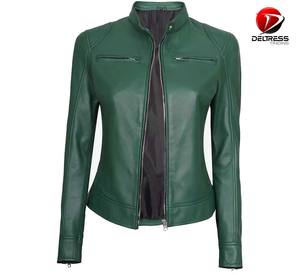 แจ็กเก็ตมอเตอร์ไซด์สำหรับผู้หญิงแจ็กเก็ตมอเตอร์ไซด์แบบลำลองเรียบมีสไตล์สำหรับ2025ตามสั่ง - Product Image 1