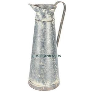 Canne à lait galvanisée de petite taille avec revêtement en poudre blanche avec logo personnalisé Fabricant indien de canne Artware galvanisée - Product Image 3