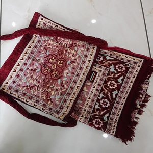 Sac de tapis de prière de voyage confortable de luxe tissu en Polyester doux pliable antidérapant imprimé tapis de prière musulman islamique tissé - Product Image 3