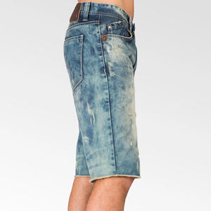 High Quality Light <b>Green</b> Faded Vintage Washed High Street Solid Windproof Custom Patchwork 3D Embroidery 100% Cotton Denim <b>Men's</b> - Product Image 5