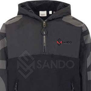 เสื้อฮู้ดผ้าฝ้ายผสมซิปครึ่งไซส์ใหญ่พิเศษระบายอากาศได้ดี - Product Image 4