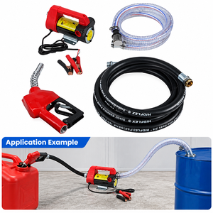 Kit de Bomba Eléctrica de Transferencia de Diésel 24V DC LT-37, Extractor de Aceite Autocebante con Manguera y Boquilla - Product Image 5