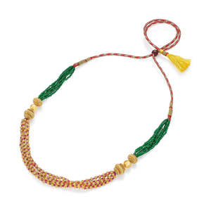 Collar Largo de Oro Harit Manjiri para Mujer - Joyería de Cadena Fina - Product Image 4