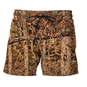 กางเกงขาสั้นลำลองสำหรับล่าสัตว์ ผู้ชาย ผ้าฝ้ายพรีเมียม 100% น้ำหนักเบา ระบายอากาศได้ดี แห้งเร็ว รับสกรีนโลโก้ - Product Image 1