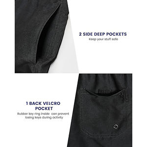 กางเกงว่ายน้ำสำหรับผู้ชายกางเกงขาสั้นชายหาดแห้งเร็วพร้อมซับในตาข่ายและชุดว่ายน้ำฤดูร้อนน้ำหนักเบามีกระเป๋า - Product Image 4