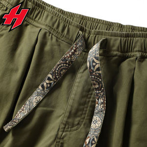 Pantalones Cortos Cargo de Algodón 100% Vintage con Estampado Floral para Hombre, Personalizados, Multibolsillos, Holgados, de Moda, Finos, Ecológicos, Antiarrugas e Impermeables - Product Image 2