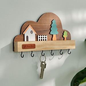 Porte-clés en bois porte-clés pour décorations Diwali support de décoration de bureau pour tenture murale à la maison - Product Image 1