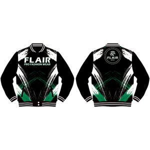 Veste zippée à manches longues légère et personnalisée pour hommes Style vintage Tissu denim brodé Design universitaire pour l'hiver Décontracté de rue - Product Image 4