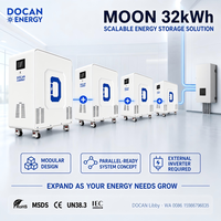 Stock UE Docan 32kWh 48kWh Système de stockage d'énergie domestique 51.2V 628ah 942ah Batterie de secours solaire LiFePO4 pour l'alimentation de toute la maison