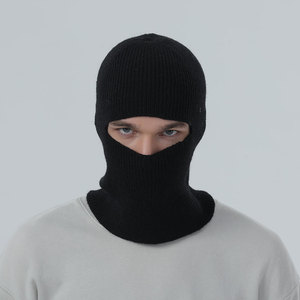 Masque de ski en tricot 100% acrylique personnalisé, un trou, couleur unie, chaud, plus doux, masque de balaclava uni pour homme et femme, livraison DDP - Product Image 2