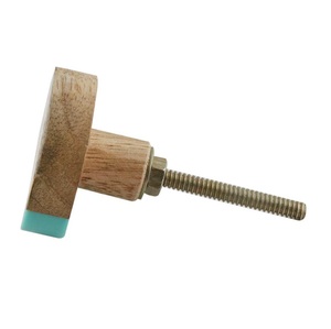 ลูกบิดหินอ่อนสีน้ำตาลและสีทองที่เป็นเอกลักษณ์ตามสั่งขนาดรูปร่างที่มีความเงางามสูงของตกแต่งบ้านผลิตในอินเดีย - Product Image 6