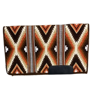 Manta de sillín de espectáculo occidental de lana de Nueva Zelanda, forro polar de fieltro de alta calidad, resistente para ecuestre, venta al por mayor - Product Image 1