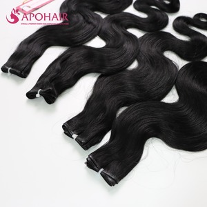 Vietnamien Haute Qualité Non Transformés Extension De Cheveux Eau Noire Vague De Corps Cheveux Tissage Jerry Curl Afro Style PU En Gros 4C Bande - Product Image 2