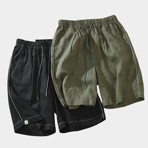 Pantalones Cortos Deportivos de Malla Transpirable, Cómodos, Ecológicos y de Secado Rápido para Hombre, Color Sólido, Cierre con Cordón, Ropa Casual - Product Image 6