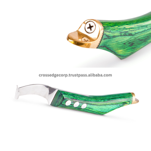 Herramientas de recorte de pezuñas personalizadas, cuchillo de hoja ancha con mango de madera, equipo veterinario, recortador de cuidado de pezuñas, corte eficiente - Product Image 5